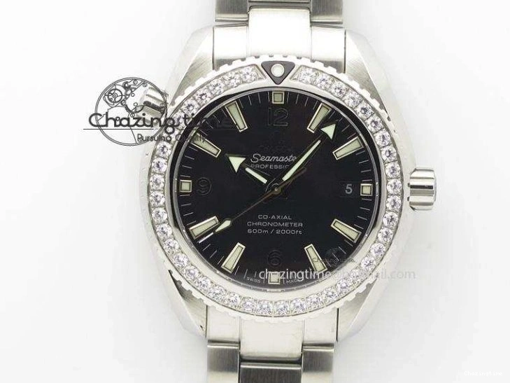 0116 StreetReady Ladies’ De Ville Trésor Diamond SS 3AF 1:1 Best Edition White MOP Dial RG Markers On Black Fabric strap Swiss Quartz 7884